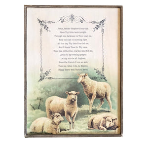 Shepherds Prayer Vintage Style Print