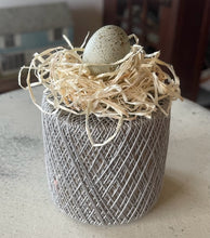 Load image into Gallery viewer, Crochet Spool w/Egg (grey)
